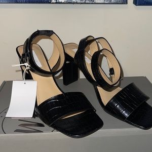 H&M croc sandal heels